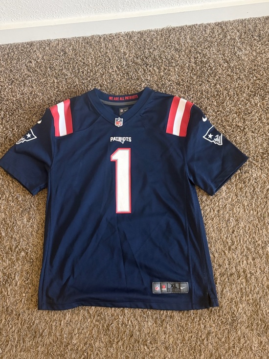 NFL Other - NFL New England Patriots Navy Youth #1 Football Jersey